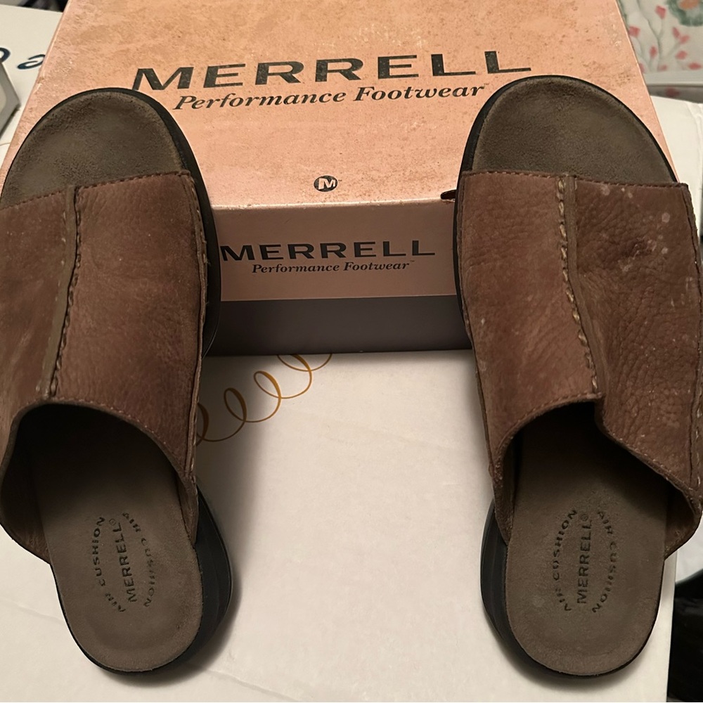Merrell topo swing sandals, smoke, Size 7 NEW